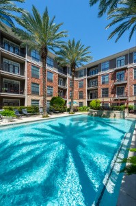One Bedroom Apartments for Rent in Houston, TX - Pool with Fountains & Pool Patio 